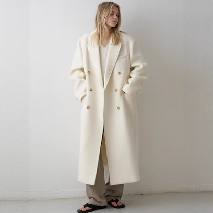 Damen Oversized-Mantel Doppelter Knopf Eveloria