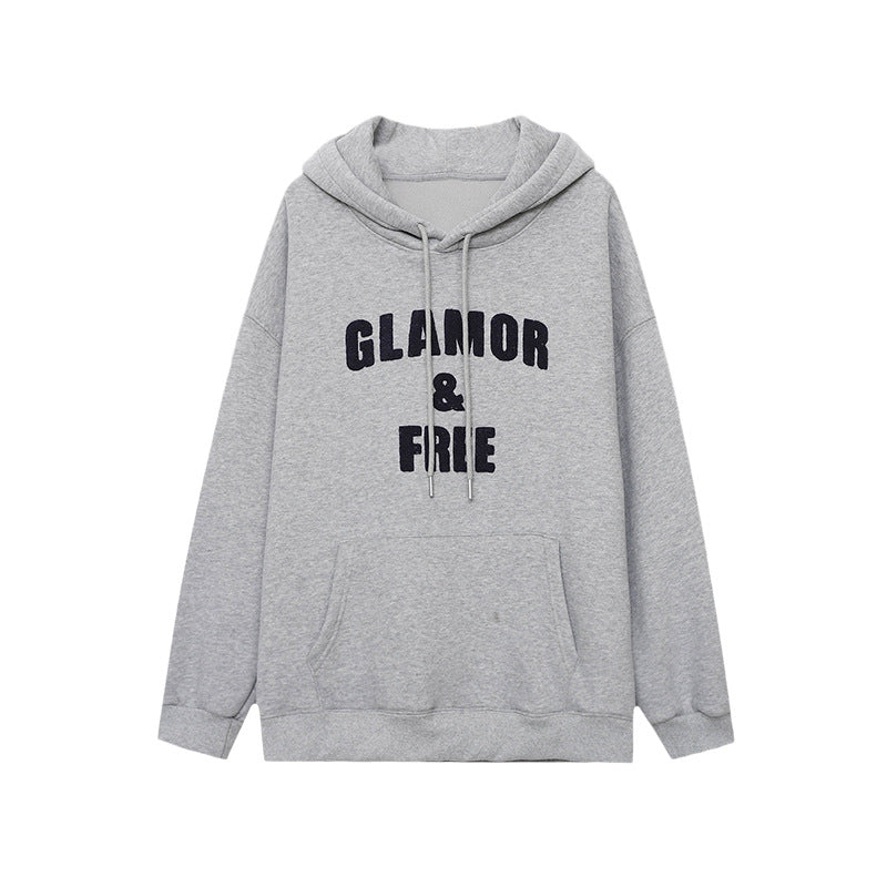 Damen Kapuzenpullover Lässig Mit Schriftzug Eveloria