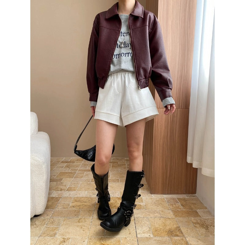 Damen Blousonjacke Übergangsjacke Reißverschluss Eveloria
