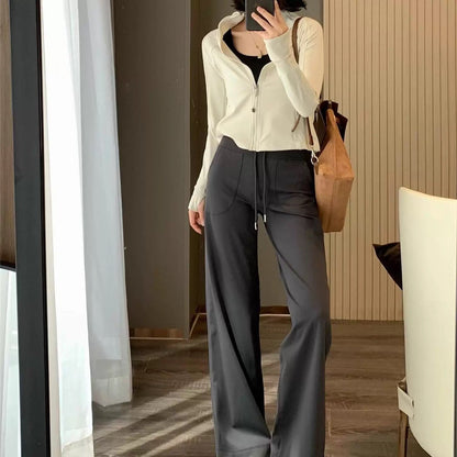 Damen Loungehose Weite Bein Eveloria