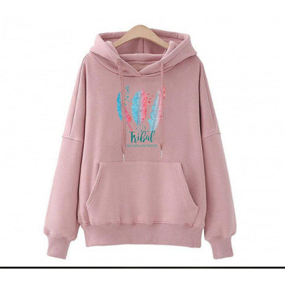 Damen Kapuzenpullover Tribal-Druck Weich Grün