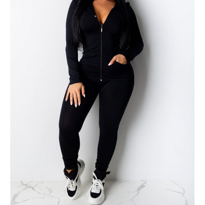 Damen Sport-Zweiteiler Kapuzenjacke und Hose Eveloria