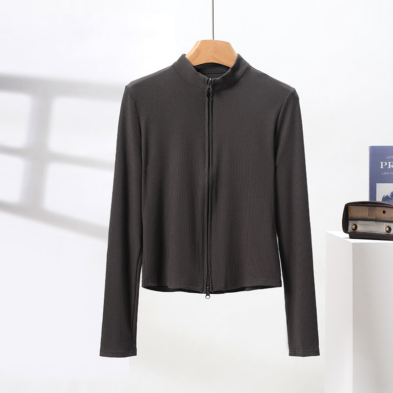 Damen Sportjacke Hochkragen Funktionales Design Eveloria