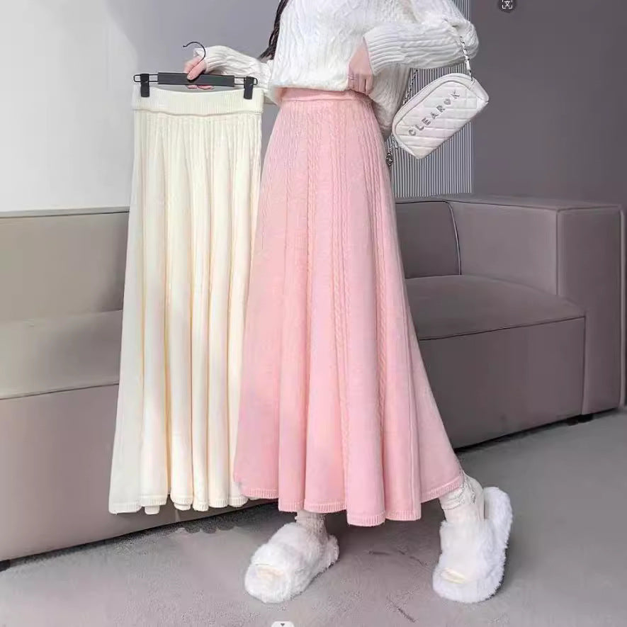 Damen Strickrock Midi aus Eveloria