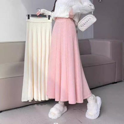 Damen Strickrock Midi aus Eveloria