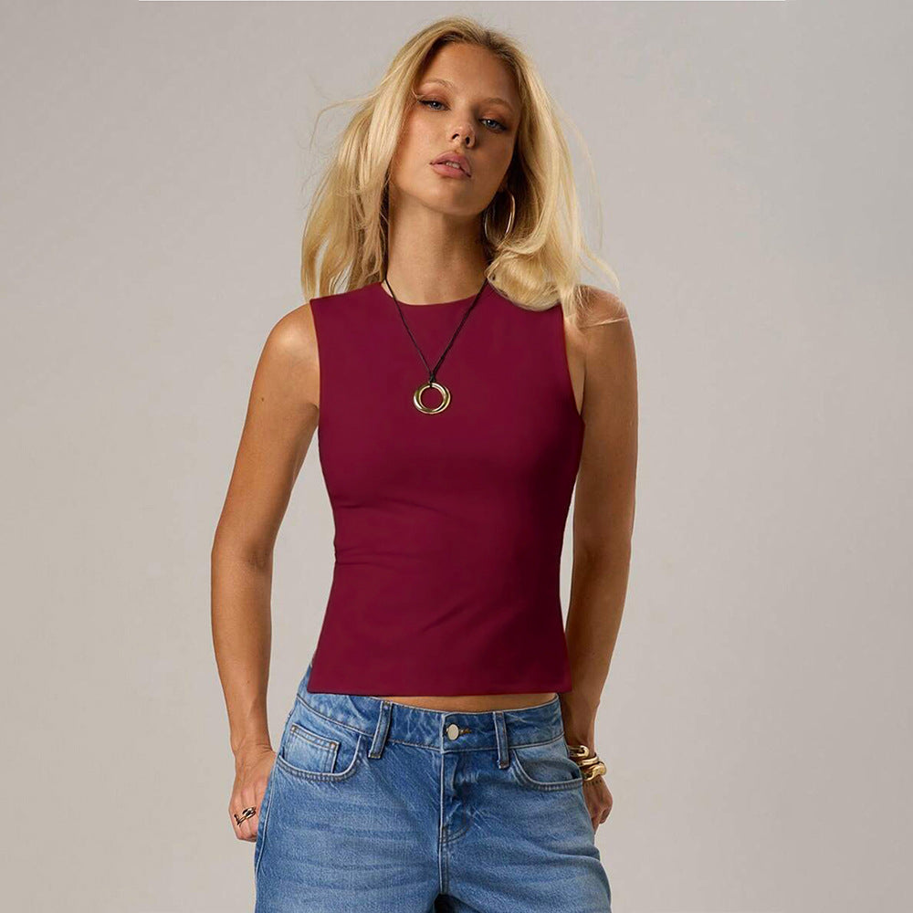 Damen Tanktop Figurbetont Elegant Verstellbare Träger Schwarz Eveloria - Eveloria