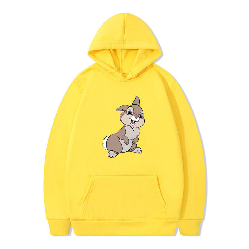 Damen Kapuzenpullover mit Hasen-Design und Kängurutaschen
