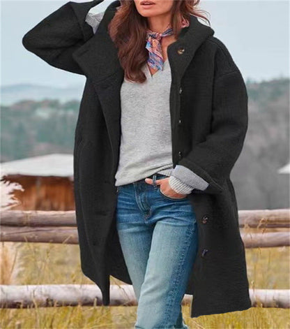 Damen Oversized Freizeitmantel Modischer Schnitt Eveloria