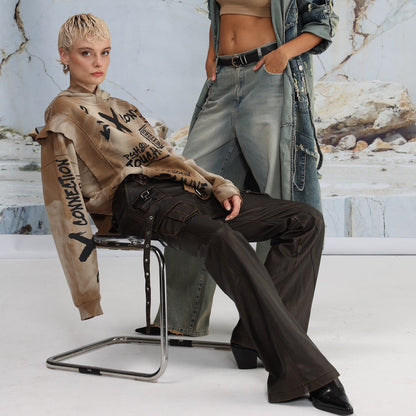 Damen Oversized Hoodie Eveloria Großgeschnitten