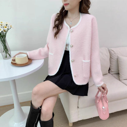Damen Strickjacke mit Knöpfen und Taschen Eveloria