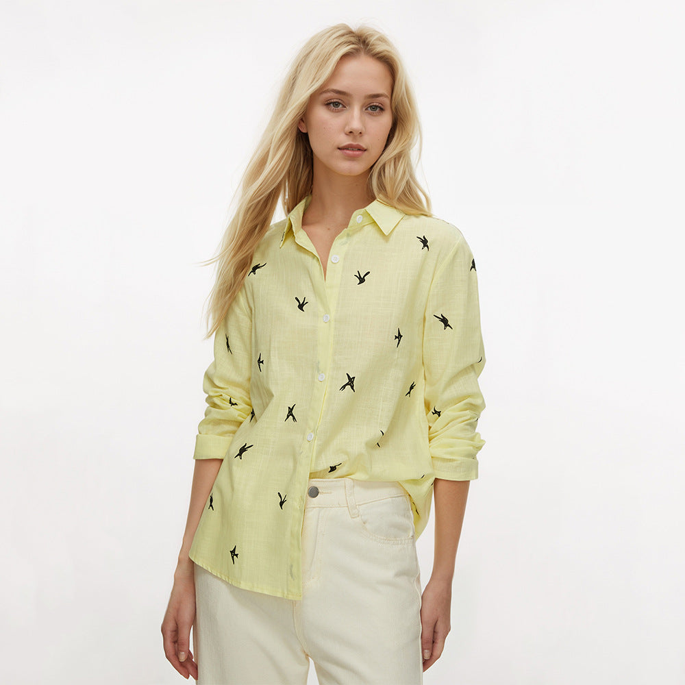 Damen Bluse mit Knotendetail und verspieltem Design