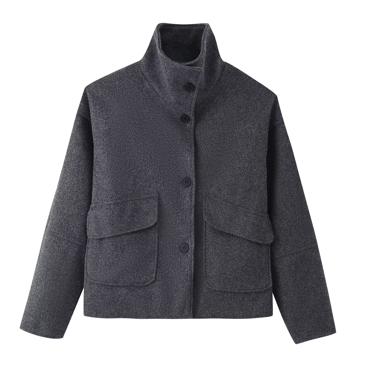 Damen Übergangsjacke Weich Velours Eveloria