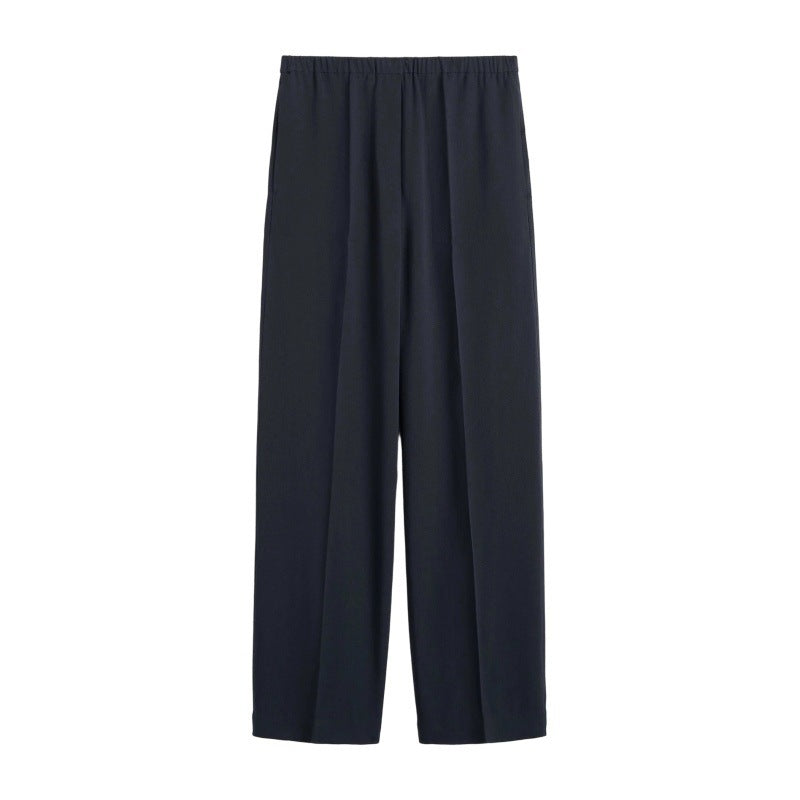 Damen Chiffon-Hose Weit Elastischer Bund