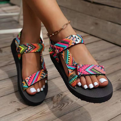 Eveloria Damen Orthopädische Sommerschuhe Bunt