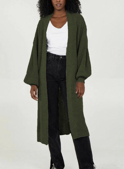 Damen Oversized Strickmantel Lässig