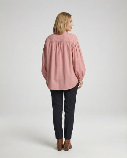 Damen Bluse Voluminöse Ärmel Trend Design