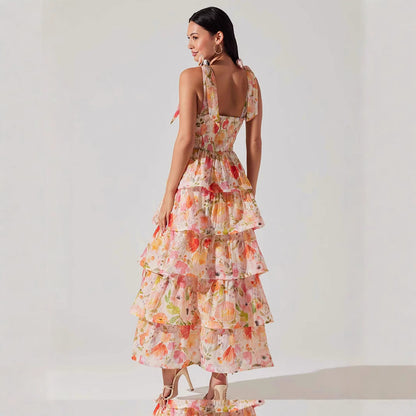 Damen Langärmliges Spitzenkleid Tierprint Eveloria