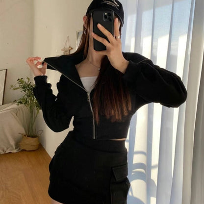 Damen Hoodie Kleid Sportlich Mit Taschen Eveloria