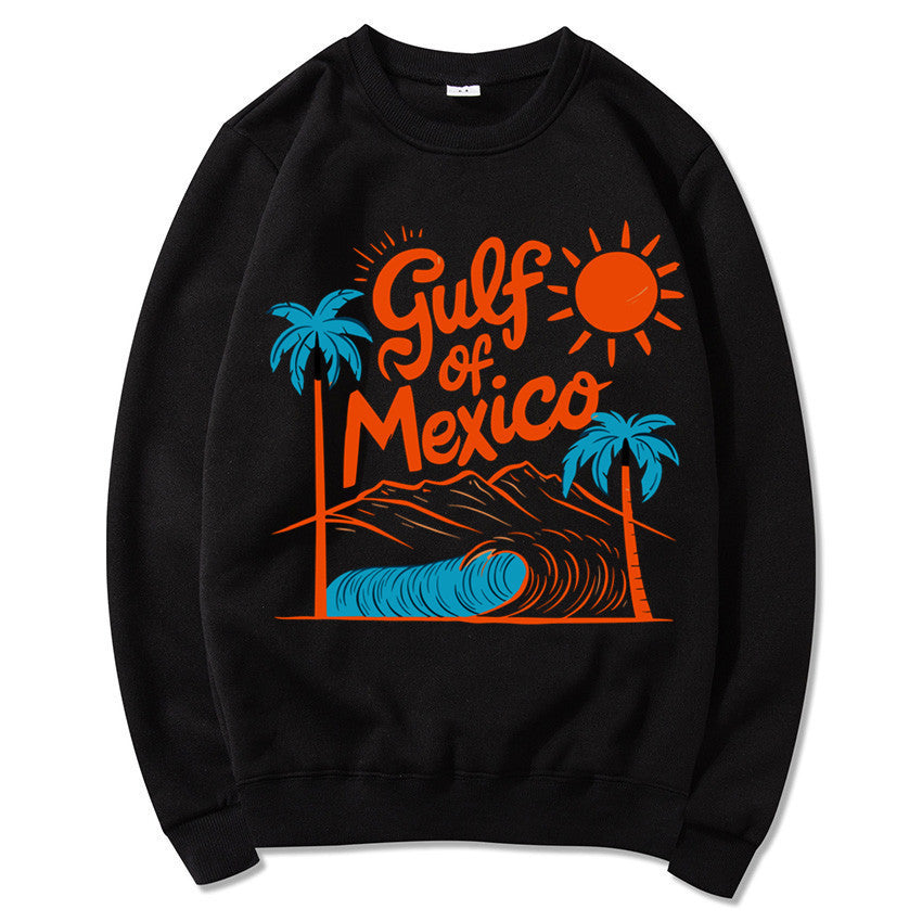 Damen Sweatshirt Maritimes Grafikdesign Lässiger Schnitt Grau
