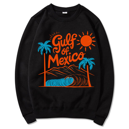 Damen Sweatshirt Maritimes Grafikdesign Lässiger Schnitt Grau