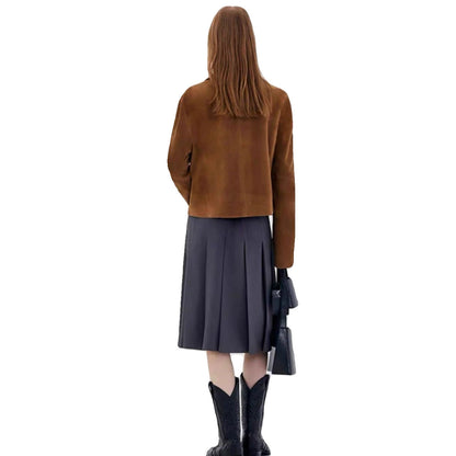 Damen Lederjacke Modern Eveloria