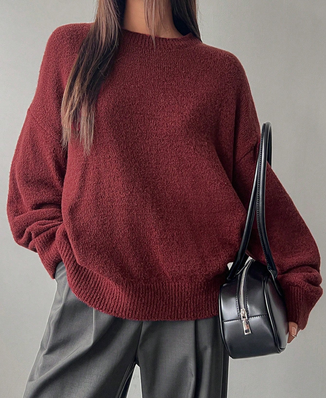 Damen Pullover Weiches Material Elegant Eveloria
