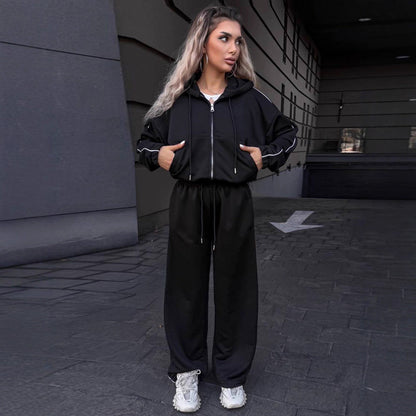 Damen Sportset Elastisch Hochkragen Eveloria