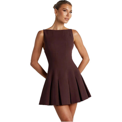 Damen Freizeitkleid Schwingrock Eleganter Schnitt Eveloria