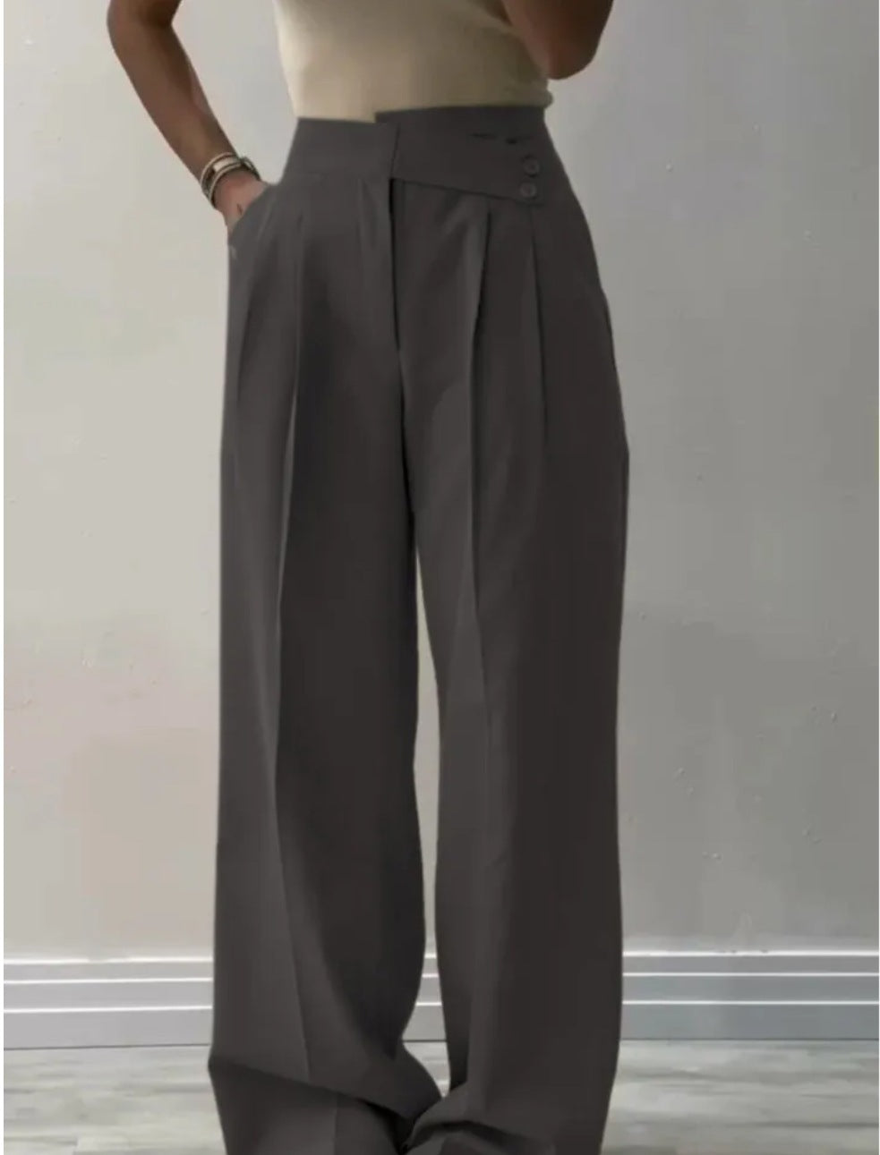 Damen Bügelfaltenhose Eveloria Weit