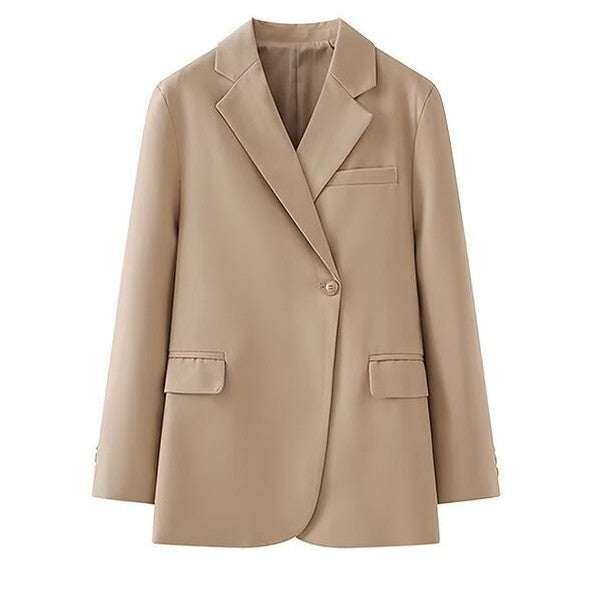 Damen Blazerjacke Moderner Schnitt Praktische Taschen Eveloria