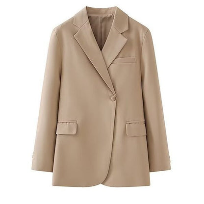Damen Blazerjacke Moderner Schnitt Praktische Taschen Eveloria
