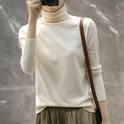 Damen Rollkragenpullover Hochwertig Eveloria