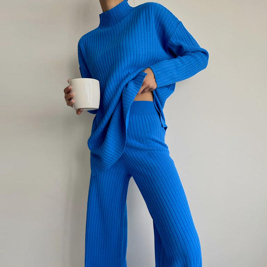 Damen Pullover Modernes Rippen-Design Lässiger Schnitt - Eveloria