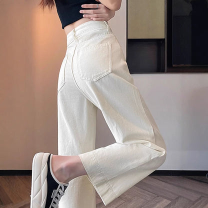 Damen Highwaist Jeans Weit Bein Eveloria
