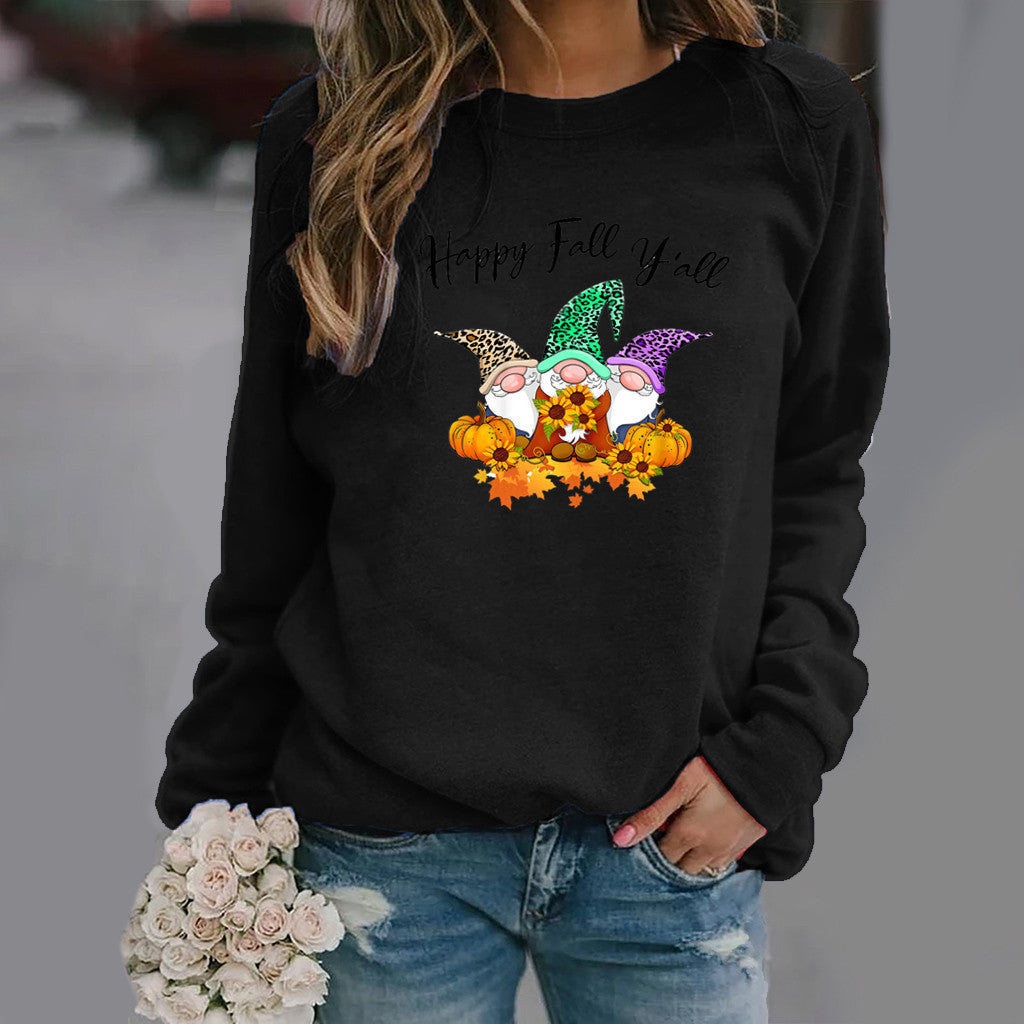 Eveloria Damen Herbst-Sweatshirt Gemütlicher Schnitt