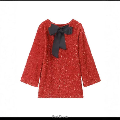 Damen Mini-Kleid mit Pailletten und Puffärmeln Glitzernd
