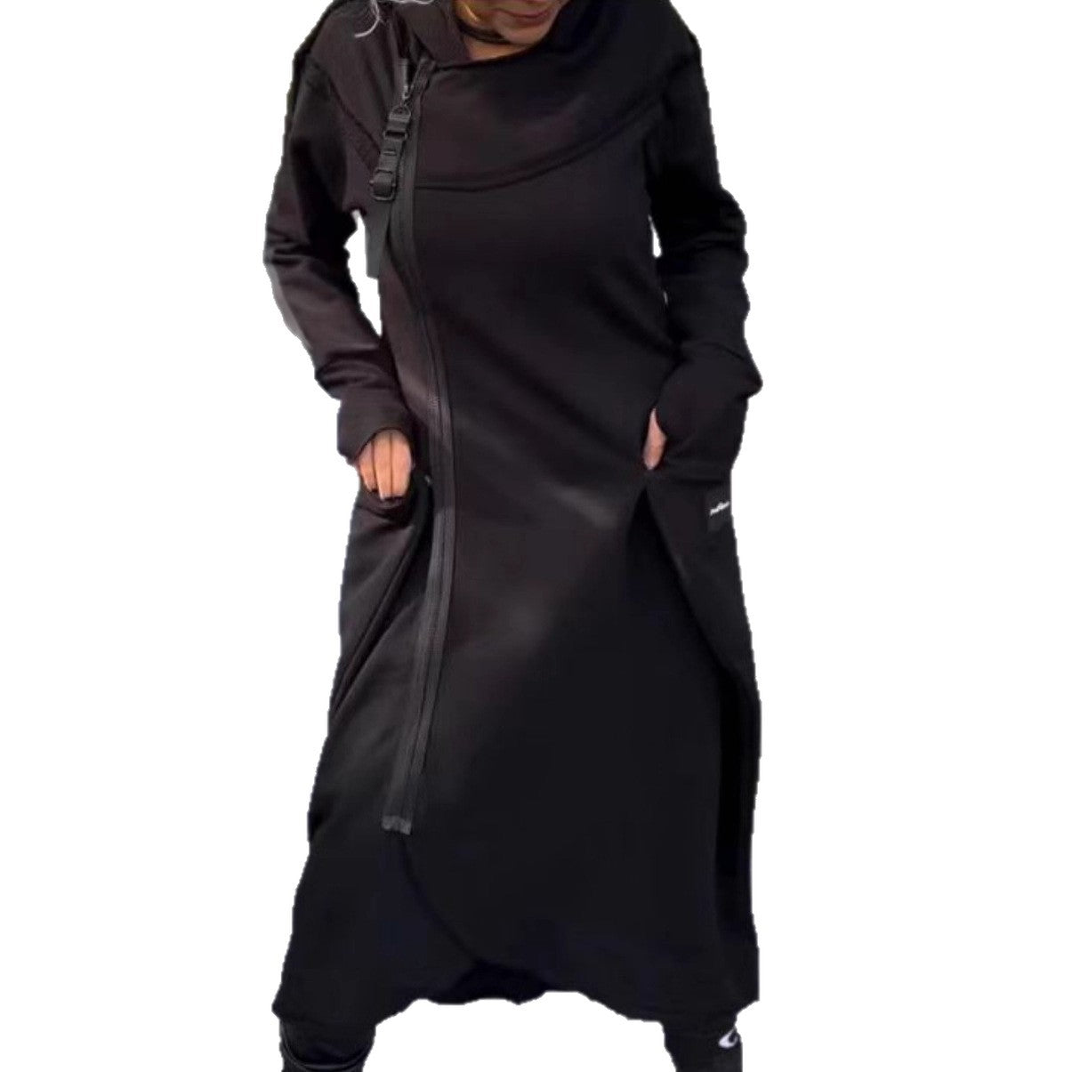 Damen Kapuzenkleid mit Taschen Urban Style Eveloria