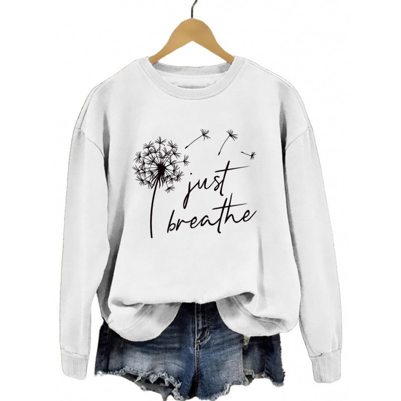 Damen Sweatshirt Pusteblumen-Motiv Eveloria