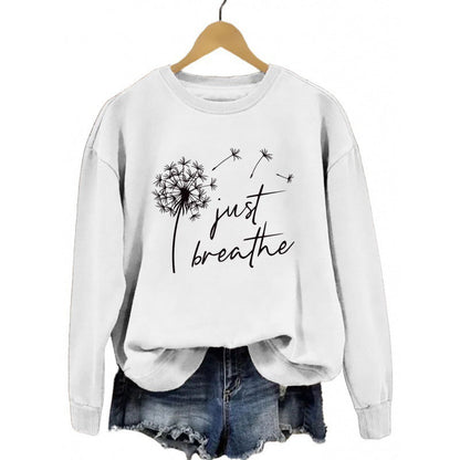 Damen Sweatshirt Pusteblumen-Motiv Eveloria