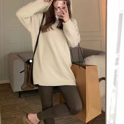 Damen Kapuzenpullover Lässig Weite Passform Elegantes Design