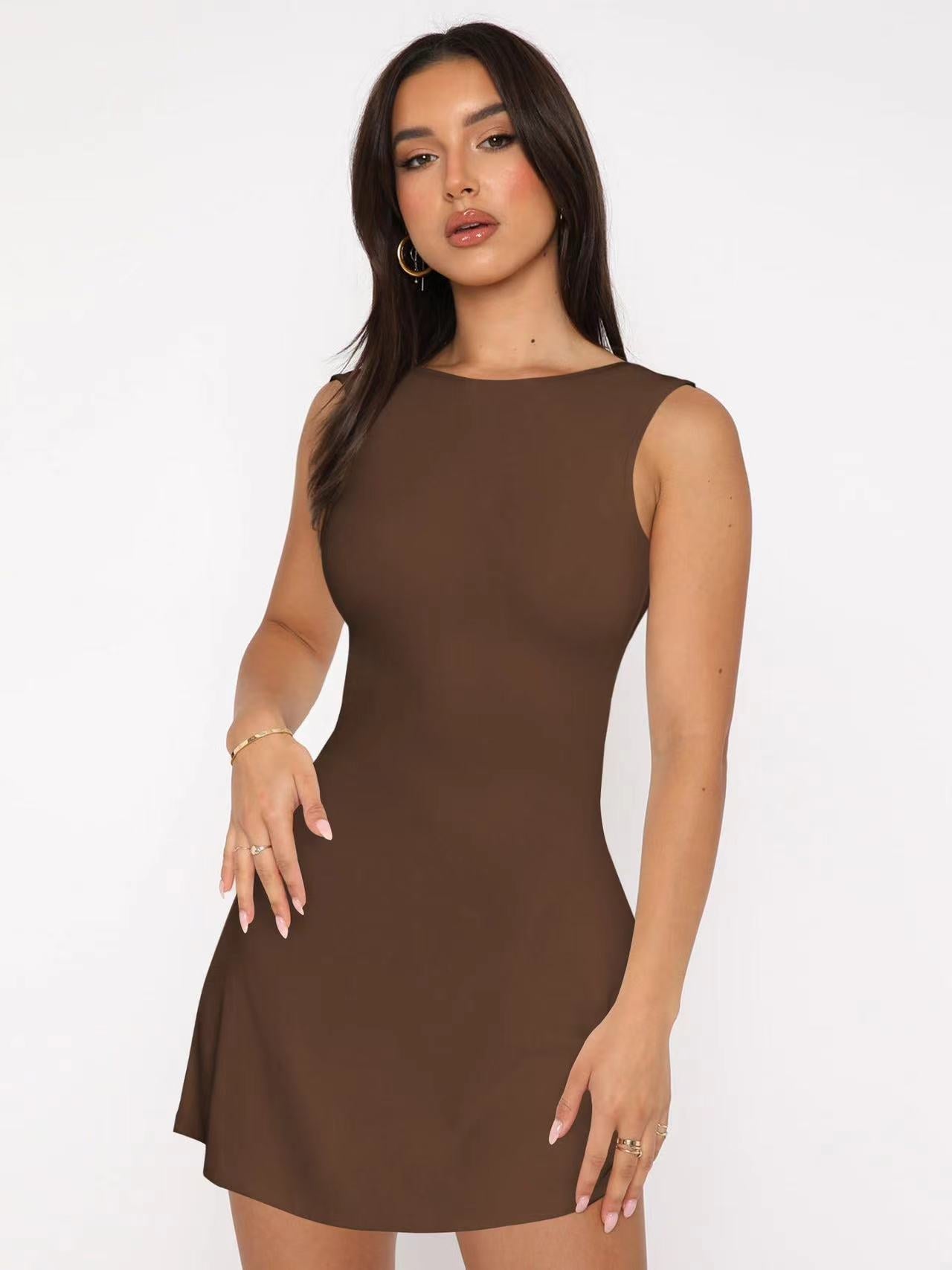 Damen Figurumspielendes Kleid Elegant Schnitt Eveloria