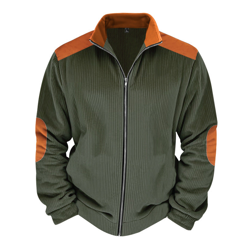 Eveloria Damen Steppjacke Ripptextur Kontrastdetails