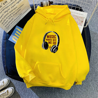 Damen Kapuzenpullover Musik-Design Eveloria