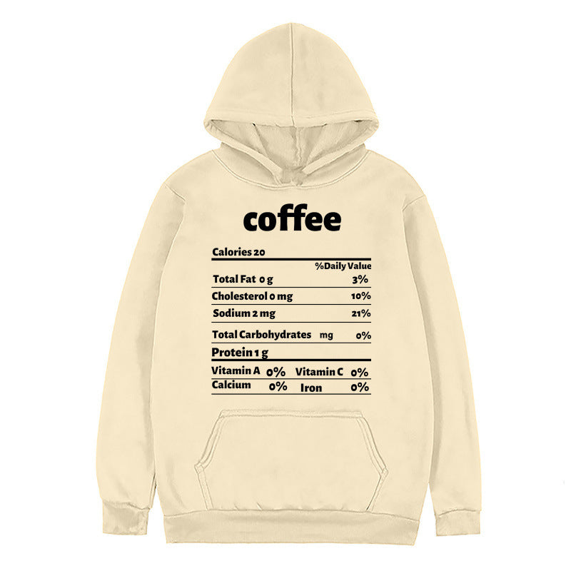 Damen Kapuzenpullover mit Nährwertdesign Eveloria