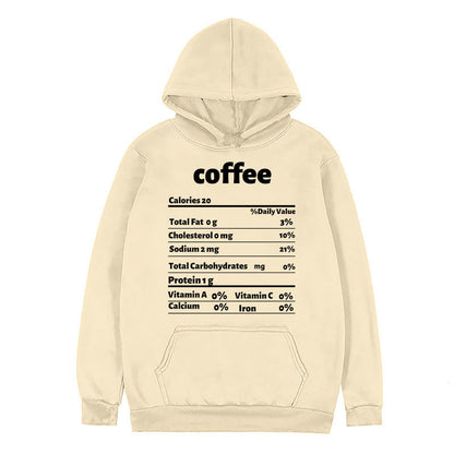 Damen Kapuzenpullover mit Nährwertdesign Eveloria