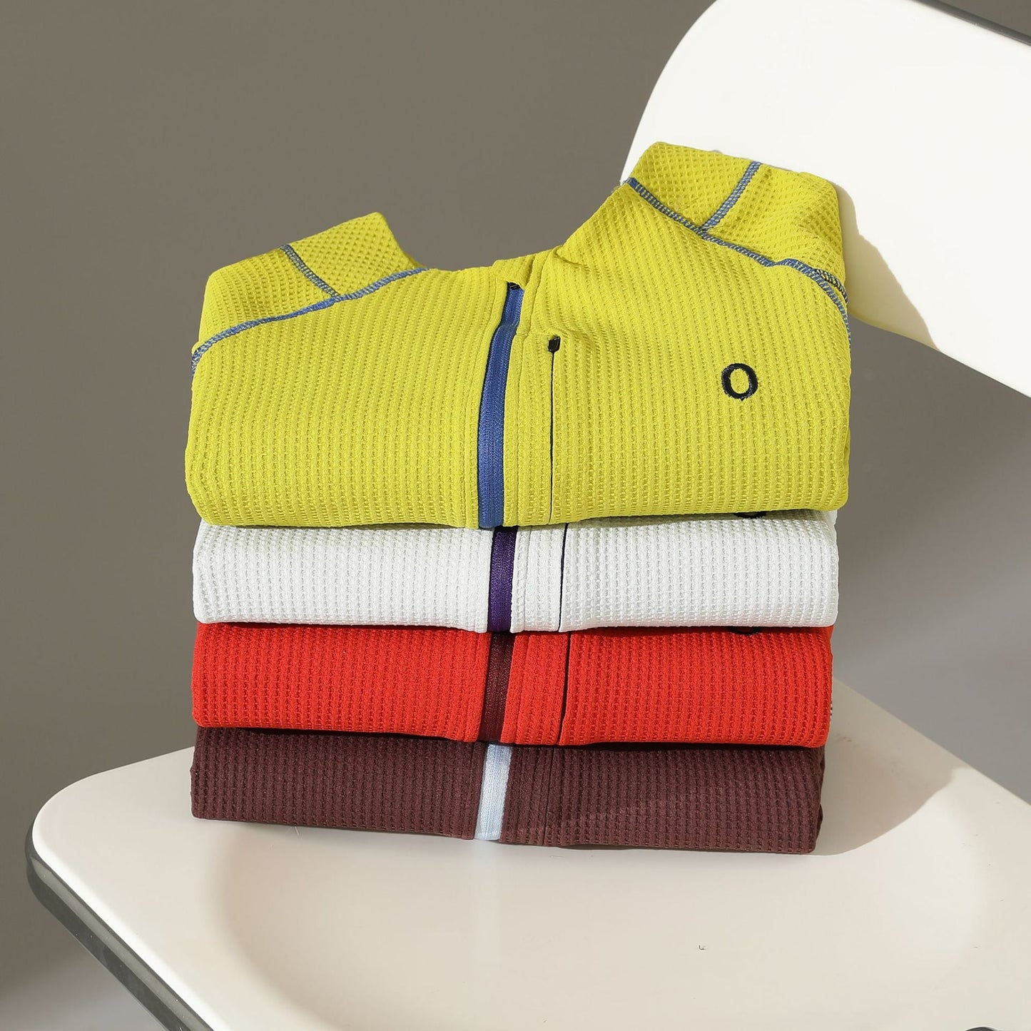 Damen Pullover Innovativ Reißverschluss Strukturiert Eveloria
