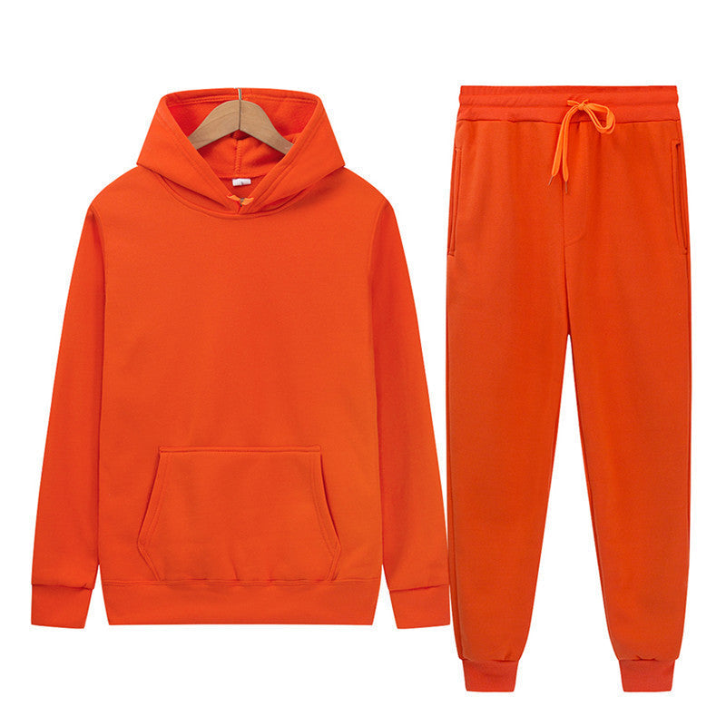 Damen Kapuzenpullover Jogginghose Set Baumwollmix Eveloria
