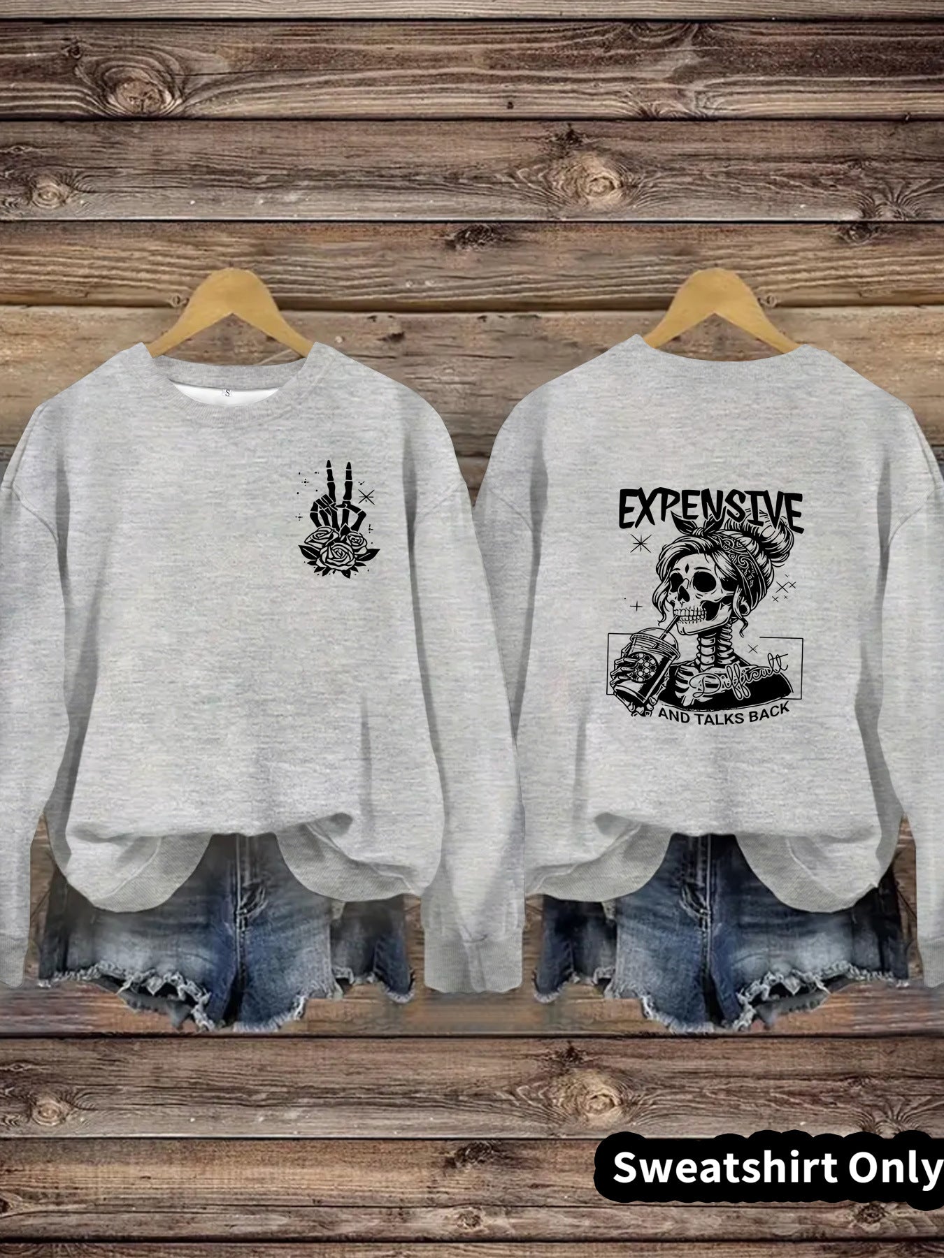 Damen Sweatshirt Kreatives Motiv Lässiger Schnitt Eveloria