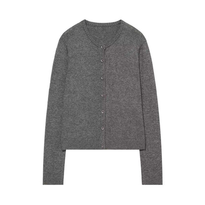 Damen Klassische Strickjacke Knopfverschluss Eveloria
