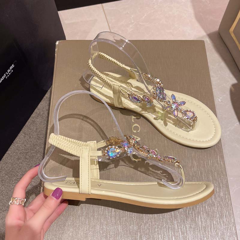 Eveloria Damen Strass-Sandalen